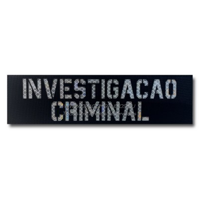FAIXA LASERCUT INVESTIGAÇÃO CRIMINAL